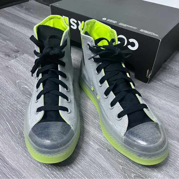 NWT Converse Chuck Taylor All Star High Ash Stone Lime Twist Women's 7.5 - Picture 3 of 13